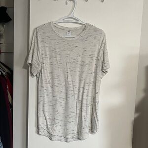 Old Navy Men's Light Gray Short Sleeve Tee